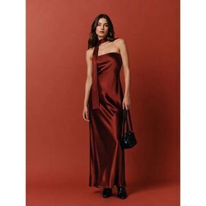 Reformation | Dresses | New Reformation Raine Knit Maxi Length Dress In Black Size M 536